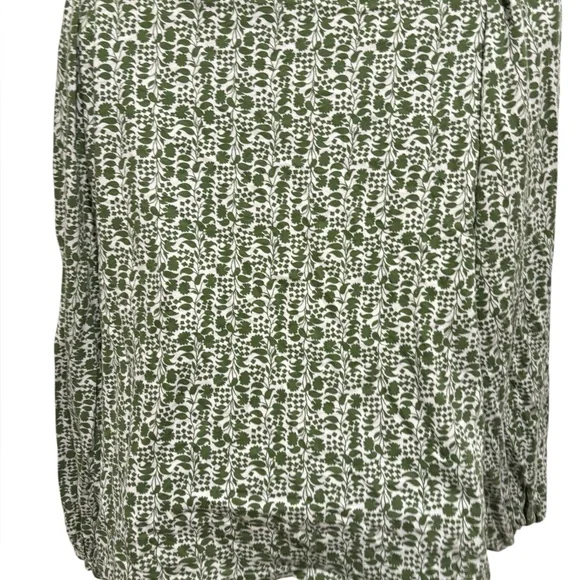 BODEN Women’s Isla Long Sleeve Jersey Shirt Blouse Green and White Size 10 - Picture 7 of 11